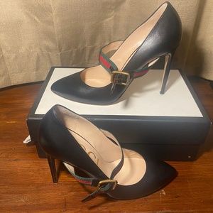 Black Gucci Pump Malaga Nero